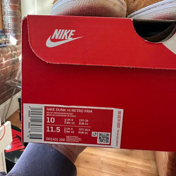 Nike Dunk High PRM Dark Russet - Picture 5 of 8